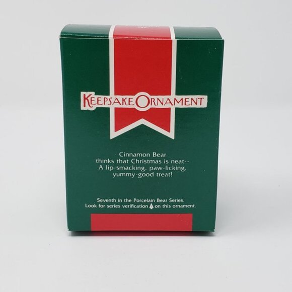 Lot of 4 1989 Hallmark Cinnamon Bear Porcelain Ornament - Picture 3 of 9